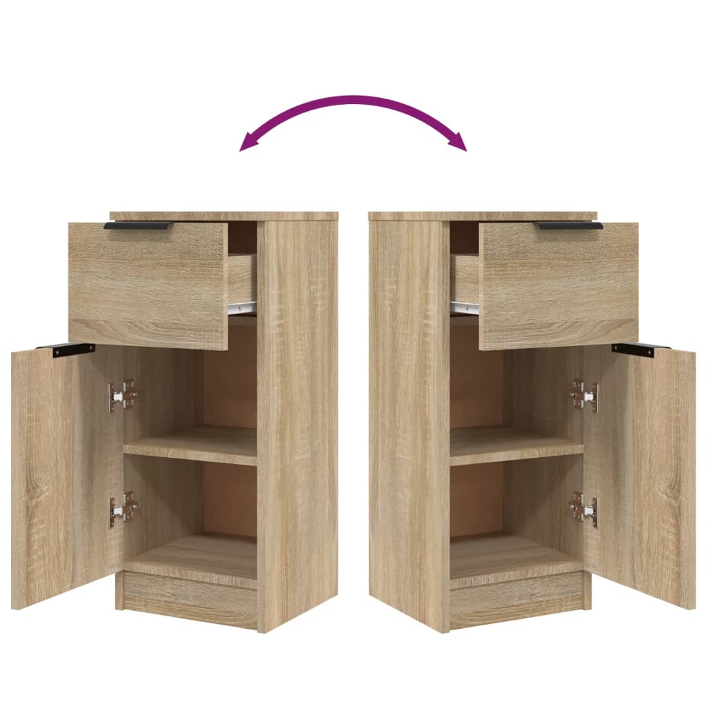 Sideboard Sonoma Oak 30x30x70 cm Engineered Wood