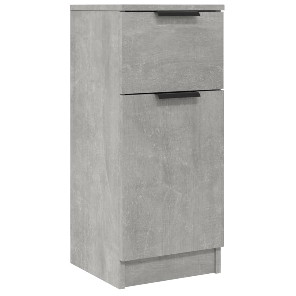 Sideboards 2 pcs Concrete Grey 30x30x70 cm Engineered Wood