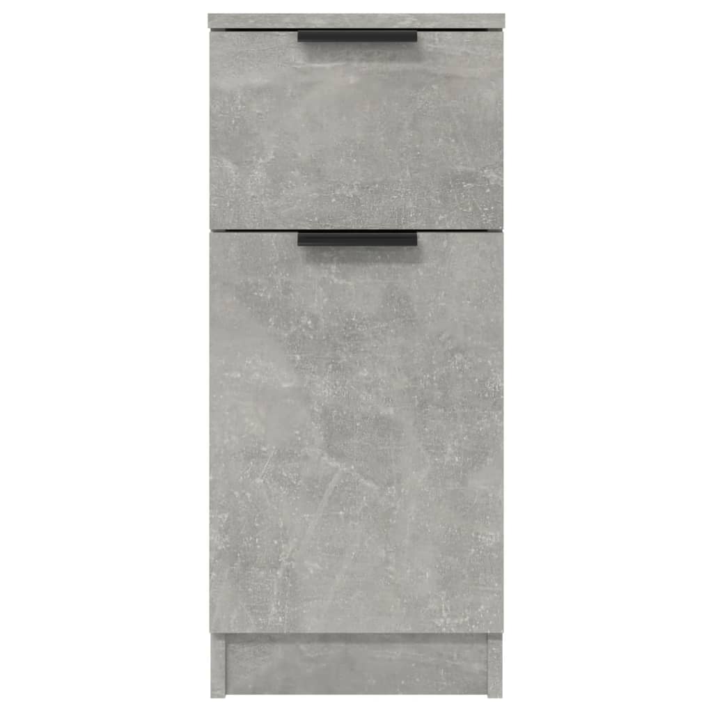Sideboards 2 pcs Concrete Grey 30x30x70 cm Engineered Wood
