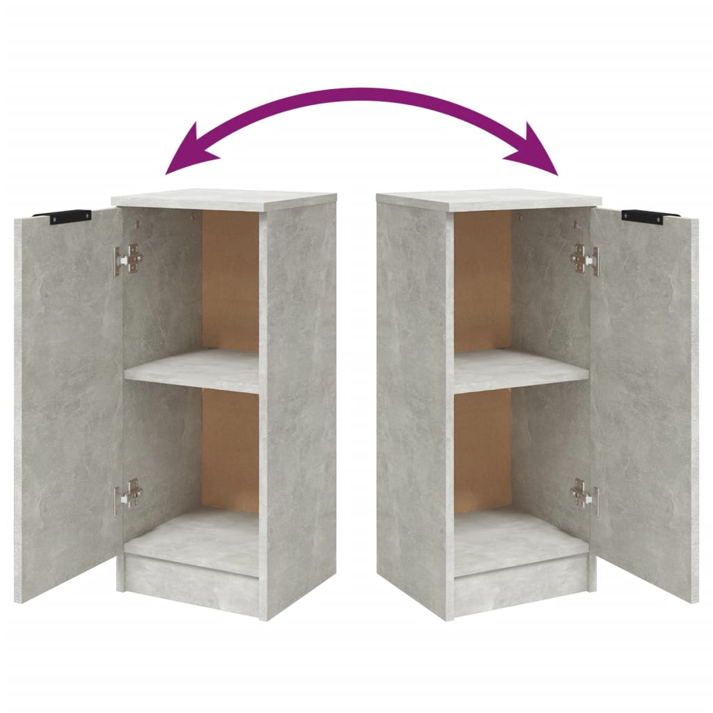 Sideboard Concrete Grey 30x30x70 cm Engineered Wood