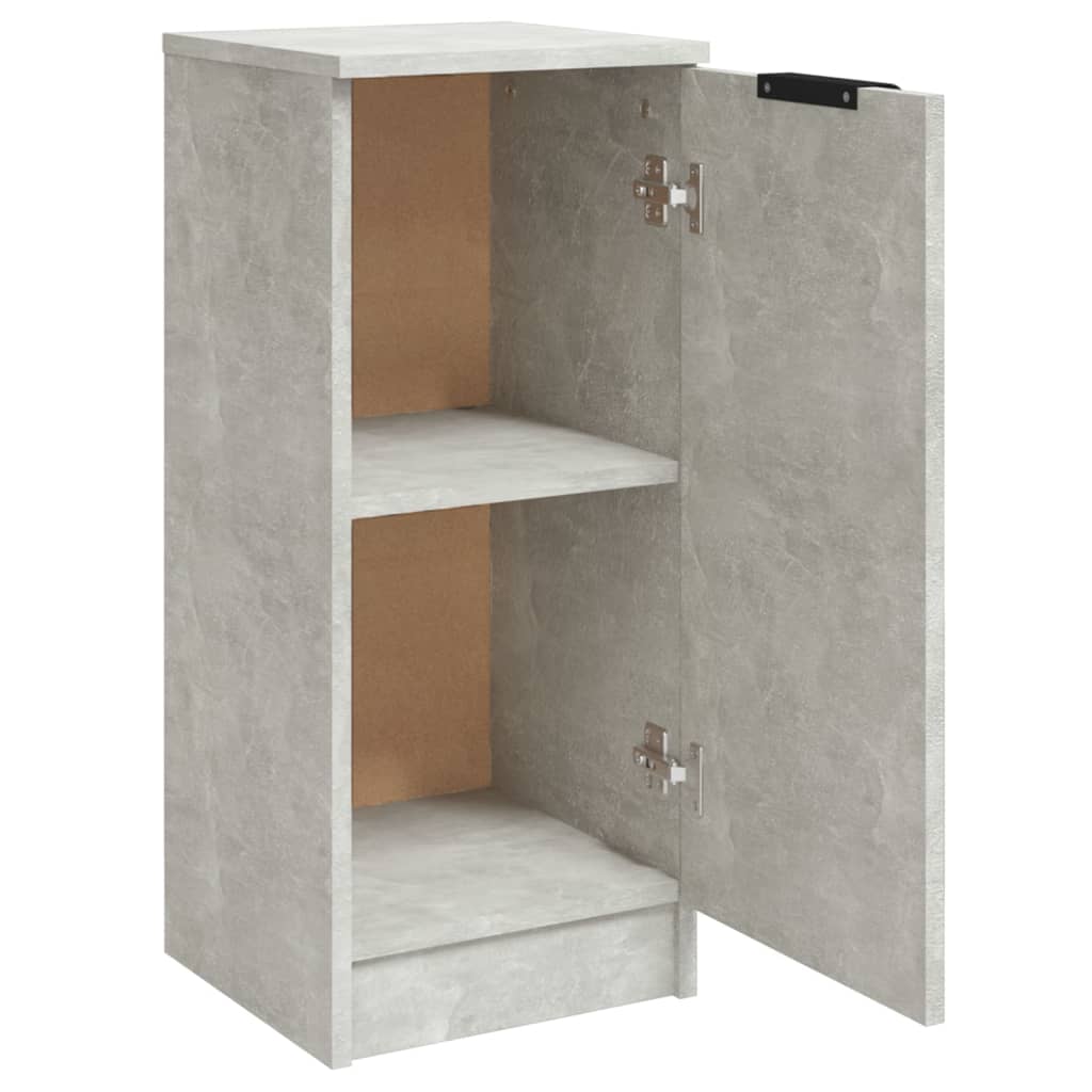 Sideboards 2 pcs Concrete Grey 30x30x70 cm Engineered Wood