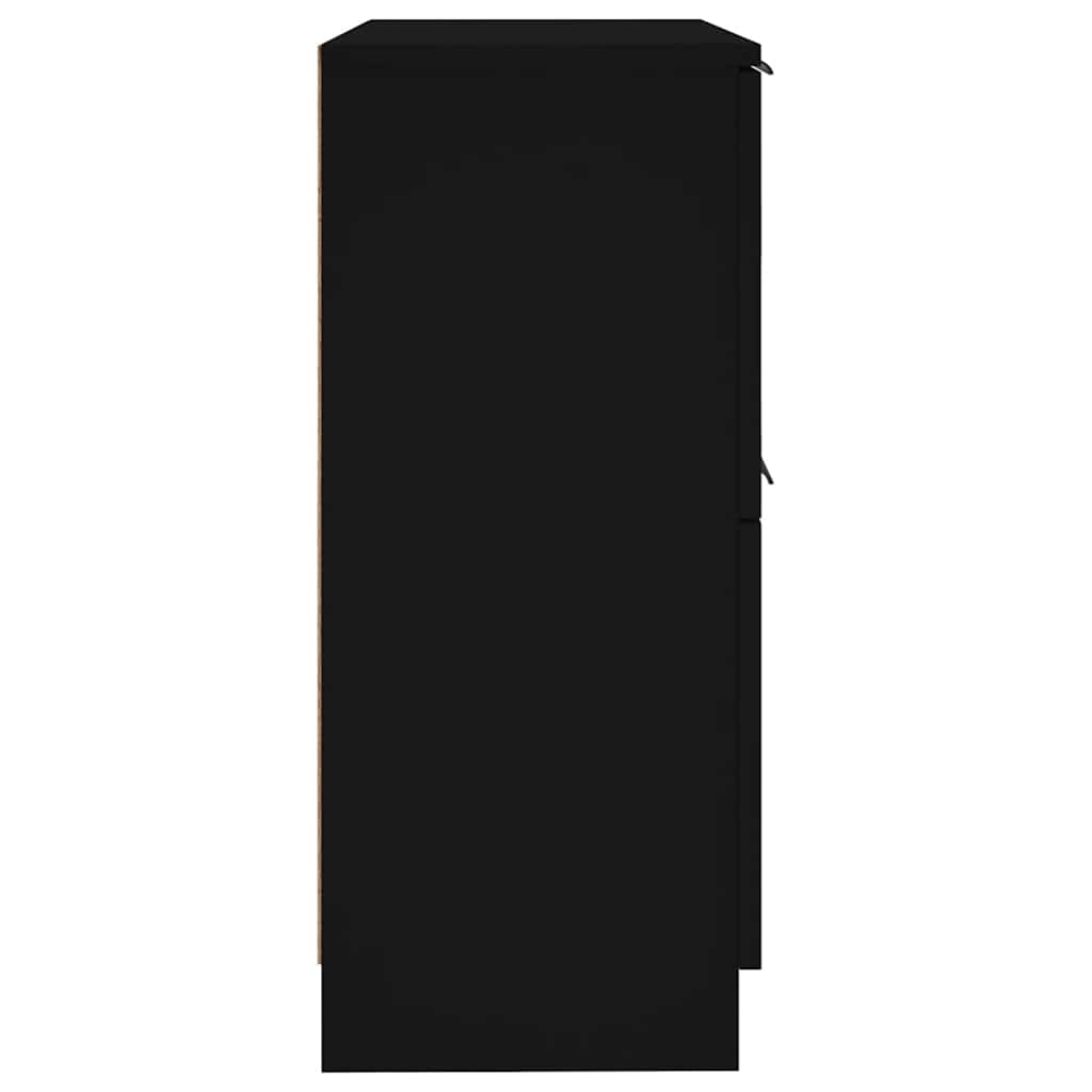 Sideboard Black 30x30x70 cm Engineered Wood