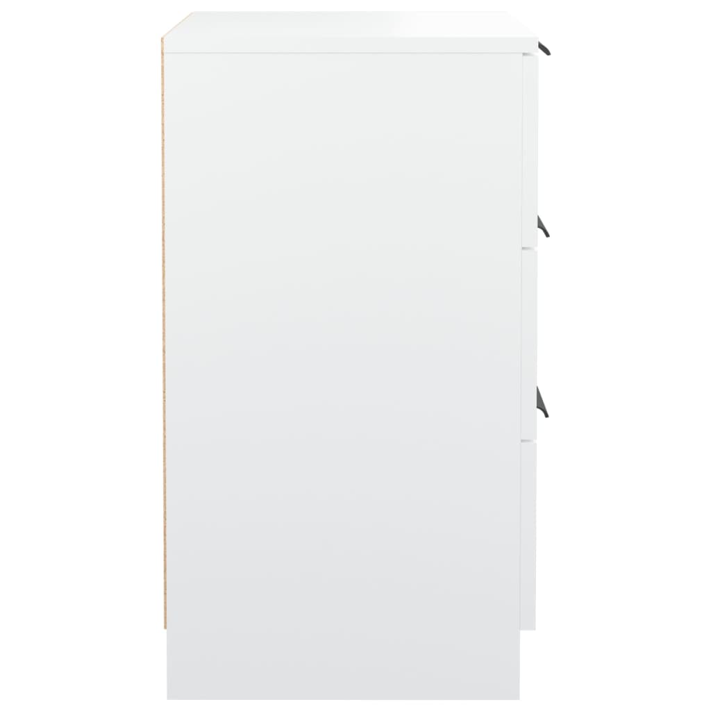 Bedside Cabinet White 40x36x65 cm