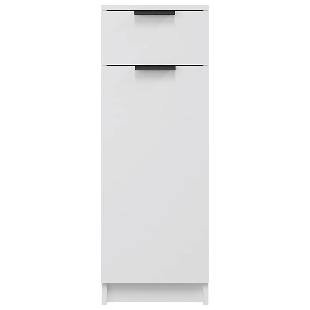 Bathroom Cabinet White 32x33.5x90 cm Engineered Wood