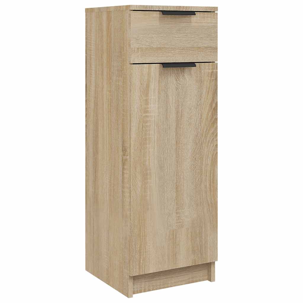 Bathroom Cabinet Sonoma Oak 32x33.5x90 cm Engineered Wood