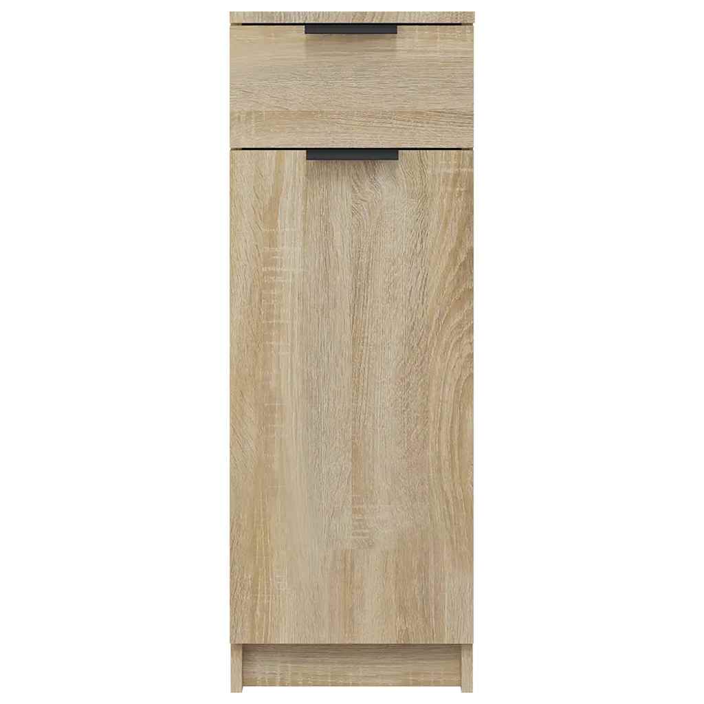 Bathroom Cabinet Sonoma Oak 32x33.5x90 cm Engineered Wood