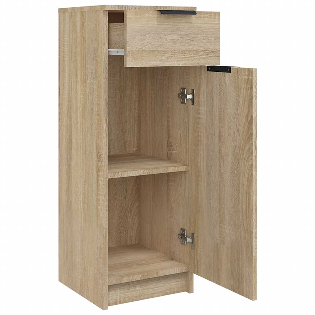 Bathroom Cabinet Sonoma Oak 32x33.5x90 cm Engineered Wood