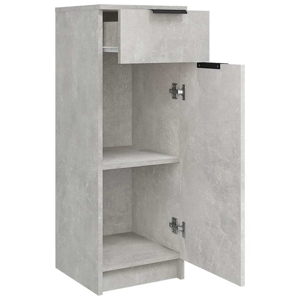 Bathroom Cabinet Concrete Grey 32x34x90 cm Engineered Wood
