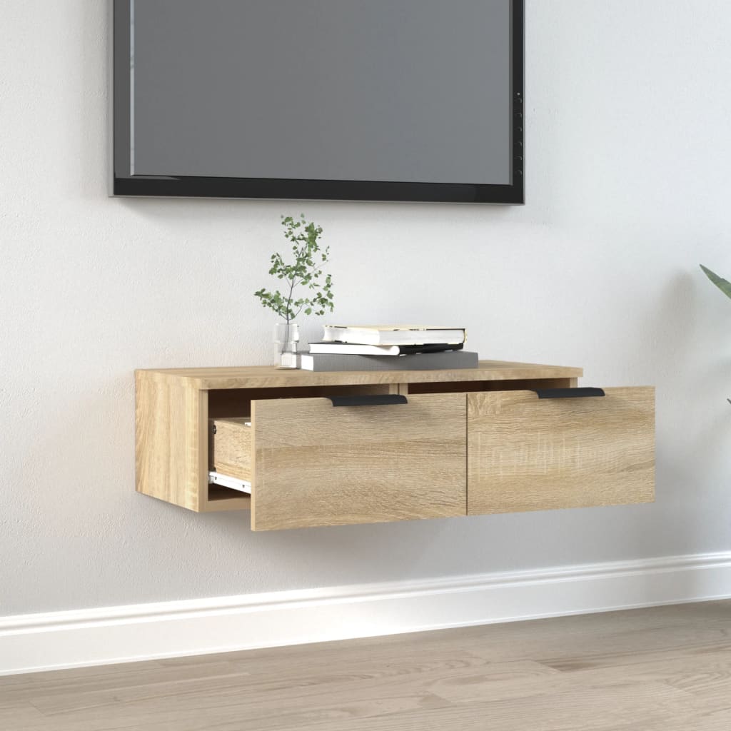 Wall Cabinet Sonoma Oak 68x30x20 cm Engineered Wood