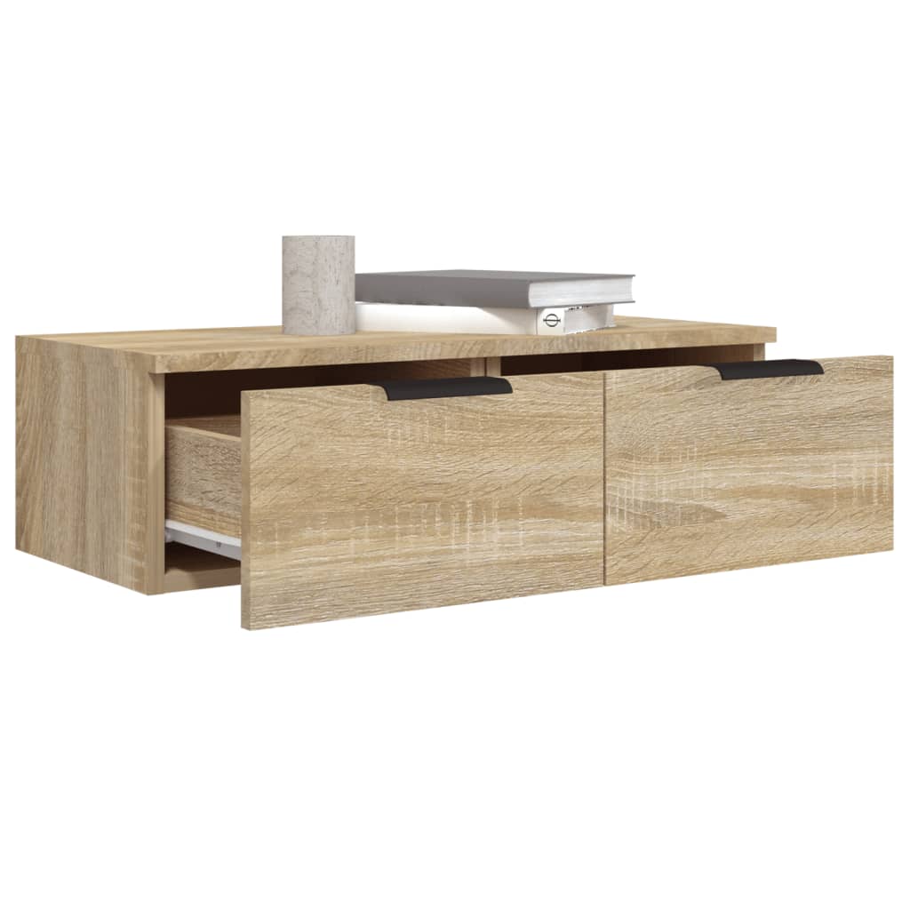 Wall Cabinet Sonoma Oak 68x30x20 cm Engineered Wood