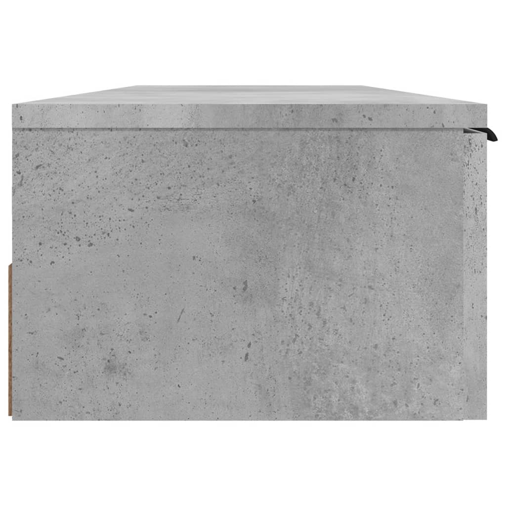 Wall Cabinet Concrete Grey 102x30x20 cm Engineered Wood