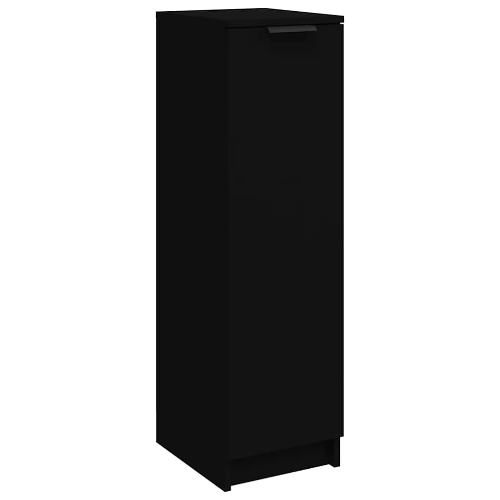 Shoe Cabinet Black 30x35x100 cm Engineered Wood