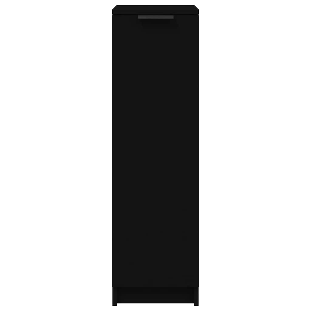 Shoe Cabinet Black 30x35x100 cm Engineered Wood