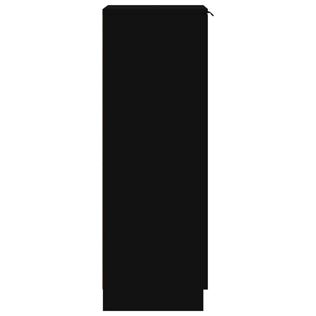 Shoe Cabinet Black 30x35x100 cm Engineered Wood