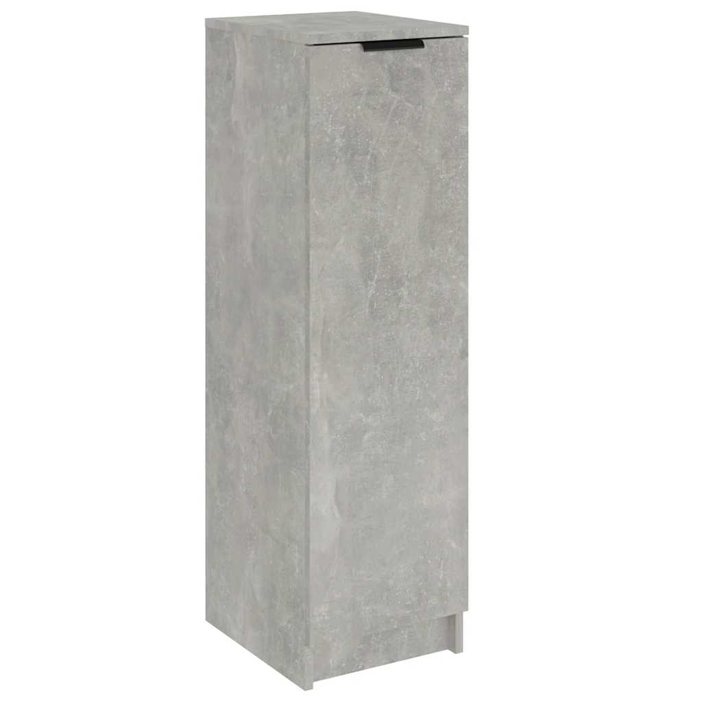 Shoe Cabinet Concrete Grey 30x35x100 cm Engineered Wood