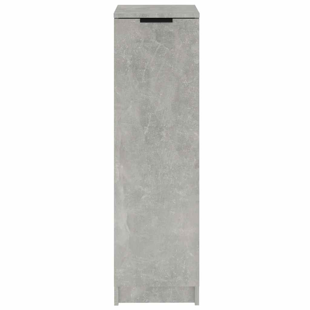 Shoe Cabinet Concrete Grey 30x35x100 cm Engineered Wood