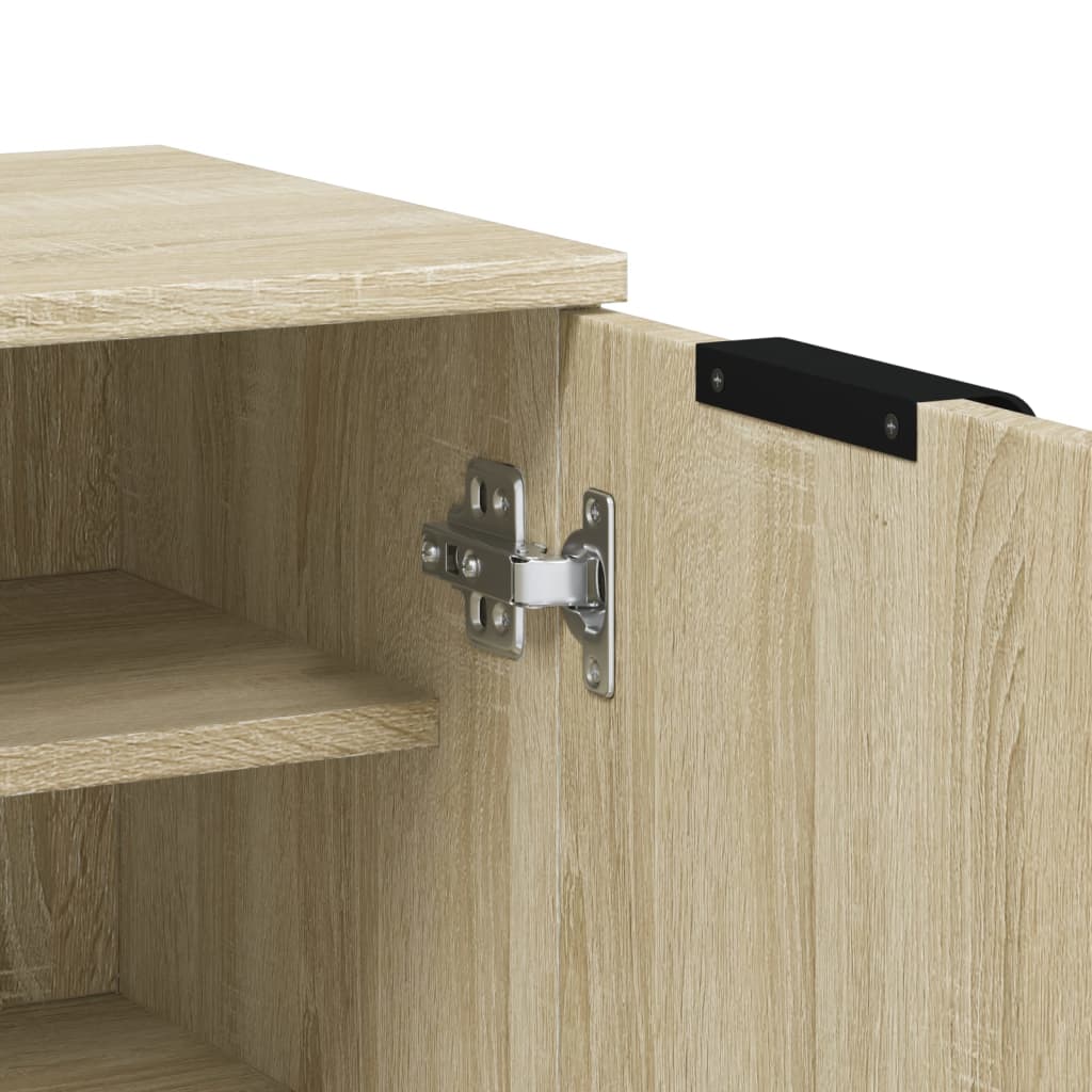 Shoe Cabinet Sonoma Oak 59x35x100.5 cm Engineered Wood