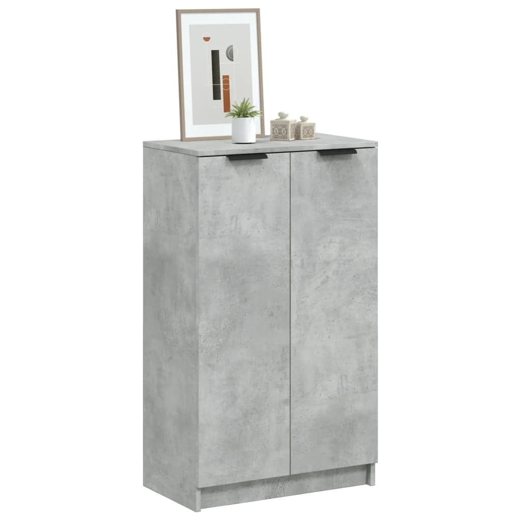 Shoe Cabinet Concrete Grey 59x35x100.5 cm Engineered Wood