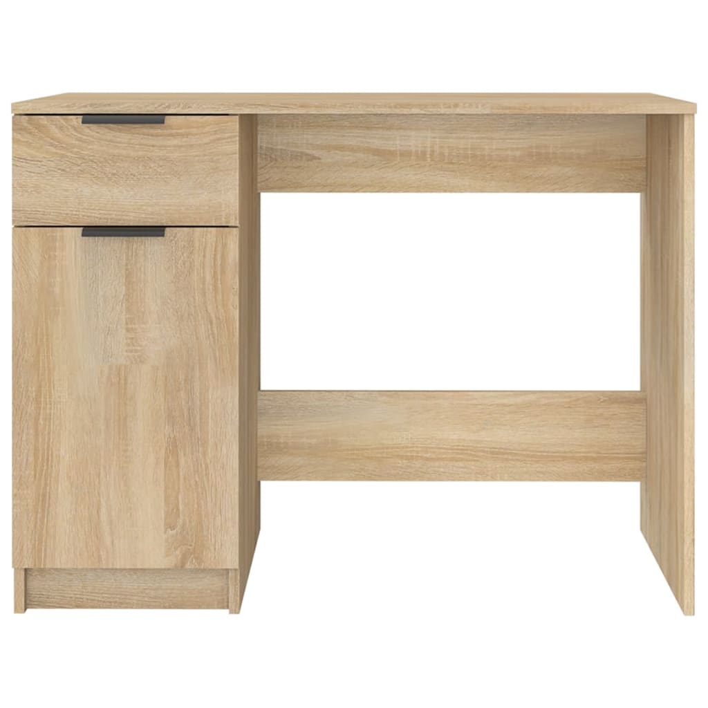 Desk Sonoma Oak 100x50x75 cm Engineered Wood