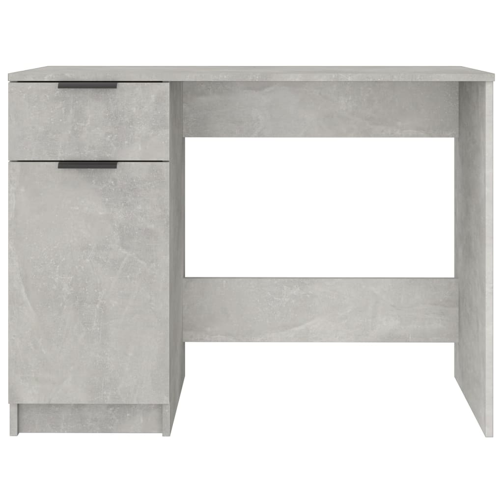 Desk Concrete Grey 100x50x75 cm Engineered Wood