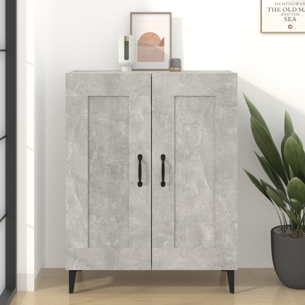 Sideboard Concrete Grey 69.5x34x90 cm Engineered Wood