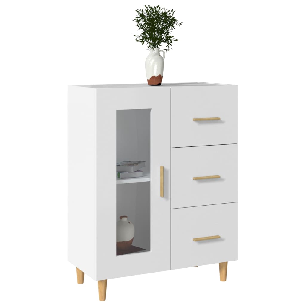 Sideboard White 69,5x34x90 cm Engineered Wood