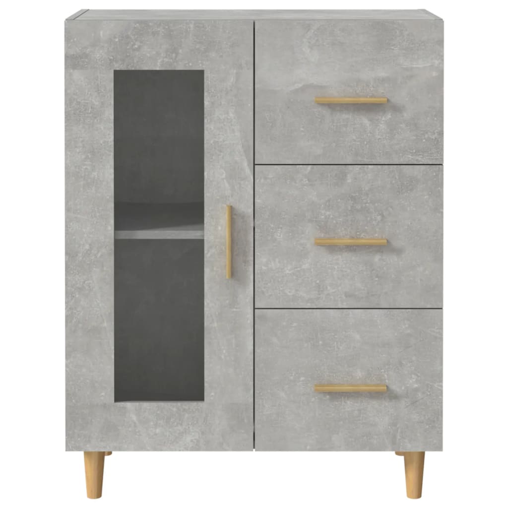 Sideboard Concrete Grey 69,5x34x90 cm Engineered Wood