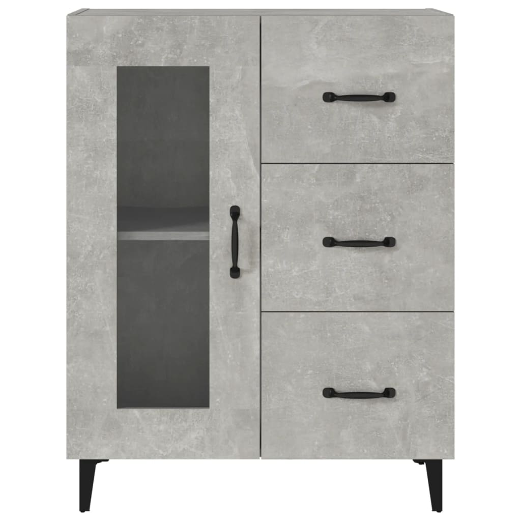 Sideboard Concrete Grey 69.5x34x90 cm Engineered Wood