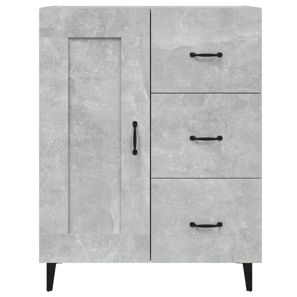 Sideboard Concrete Grey 69.5x34x90 cm Engineered Wood
