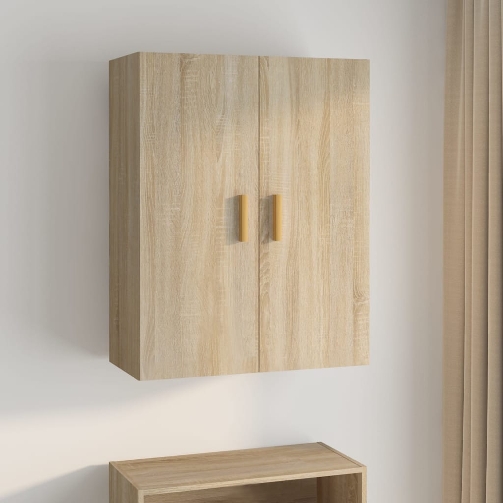 Hanging Wall Cabinet Sonoma Oak 69.5x34x90 cm
