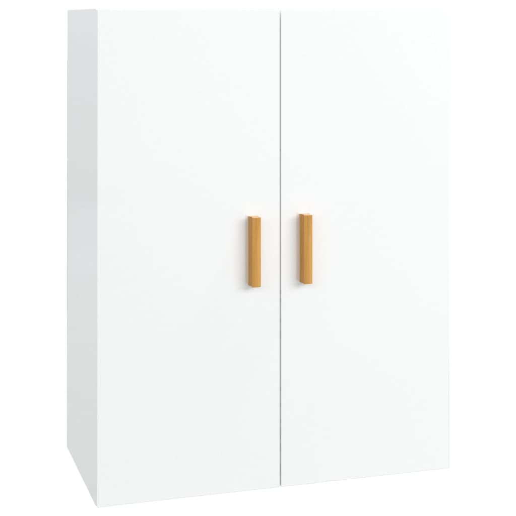 Hanging Wall Cabinet High Gloss White 69.5x34x90 cm