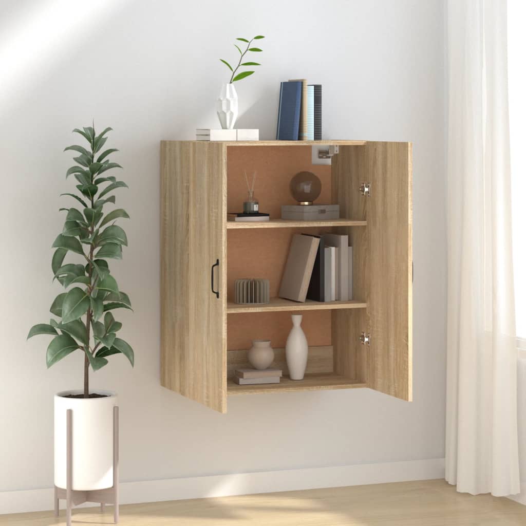Hanging Cabinet Sonoma Oak 69,5x34x90 cm Engineered Wood