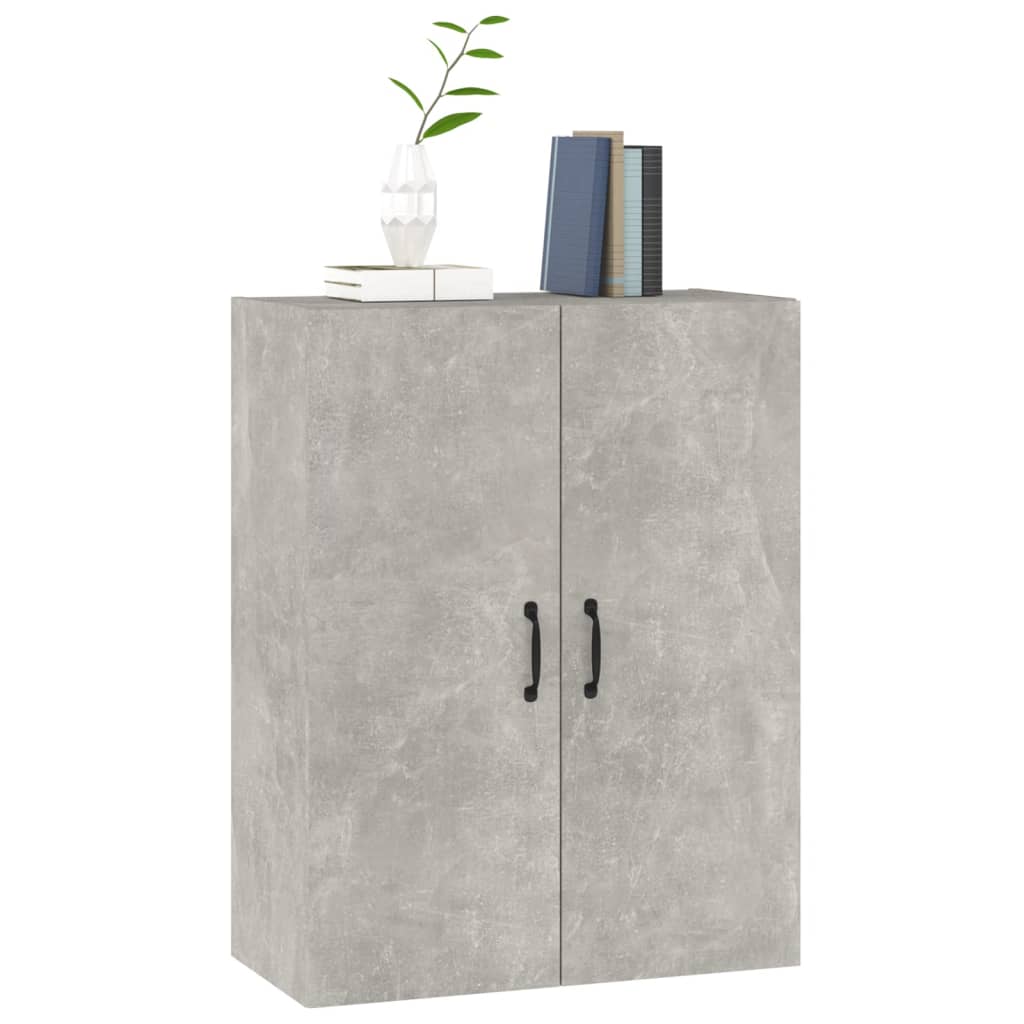 Hanging Cabinet Concrete Grey 69,5x34x90 cm Engineered Wood