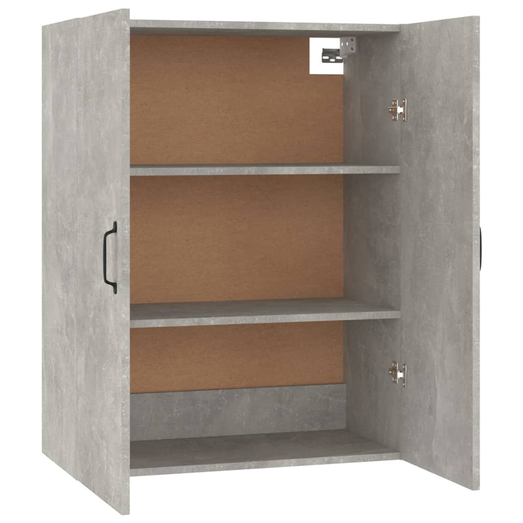 Hanging Cabinet Concrete Grey 69,5x34x90 cm Engineered Wood