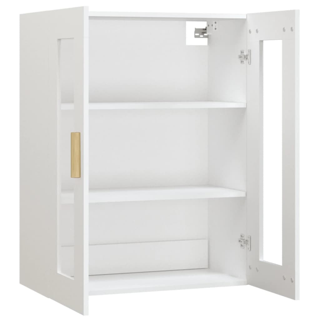 Hanging Wall Cabinet White 69.5x34x90 cm