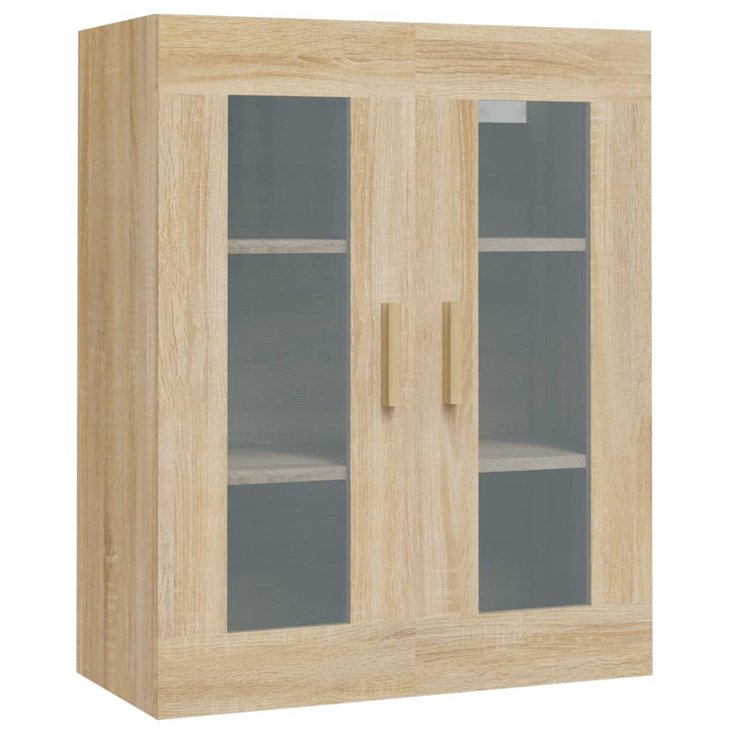 Hanging Wall Cabinet Sonoma Oak 69.5x34x90 cm