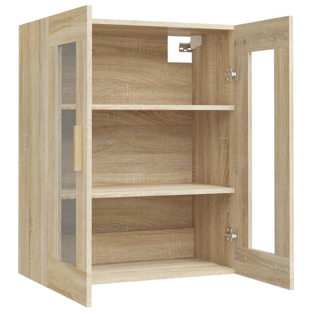 Hanging Wall Cabinet Sonoma Oak 69.5x34x90 cm