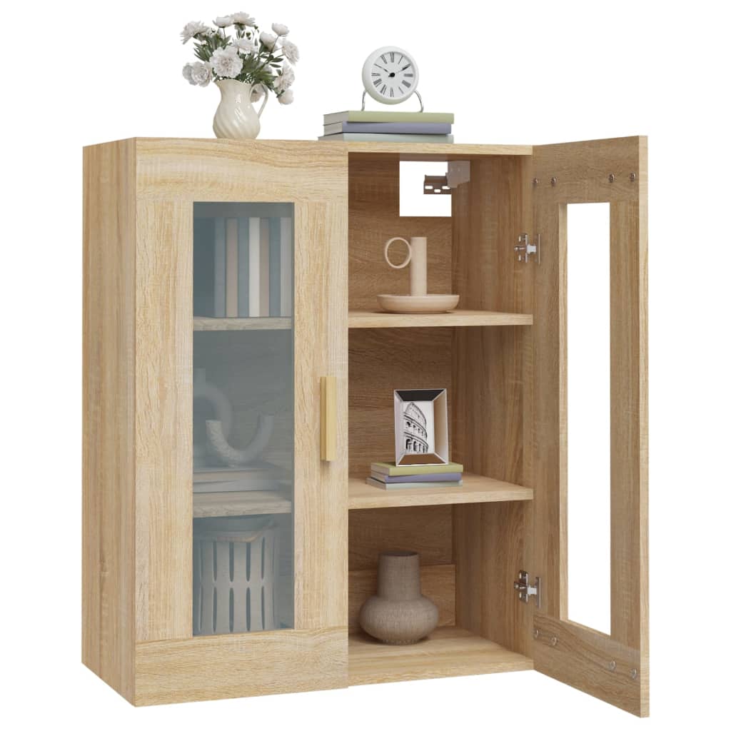Hanging Wall Cabinet Sonoma Oak 69.5x34x90 cm