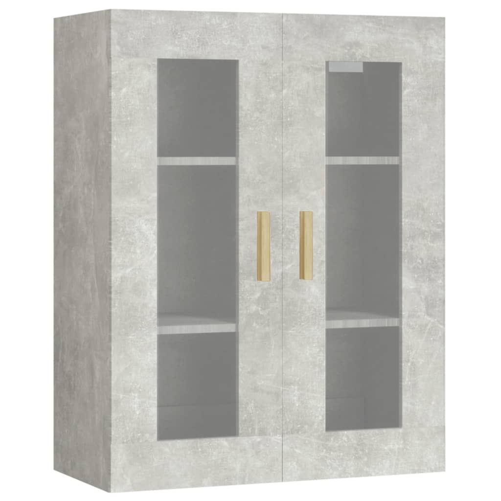 Hanging Wall Cabinet Concrete Grey 69.5x34x90 cm