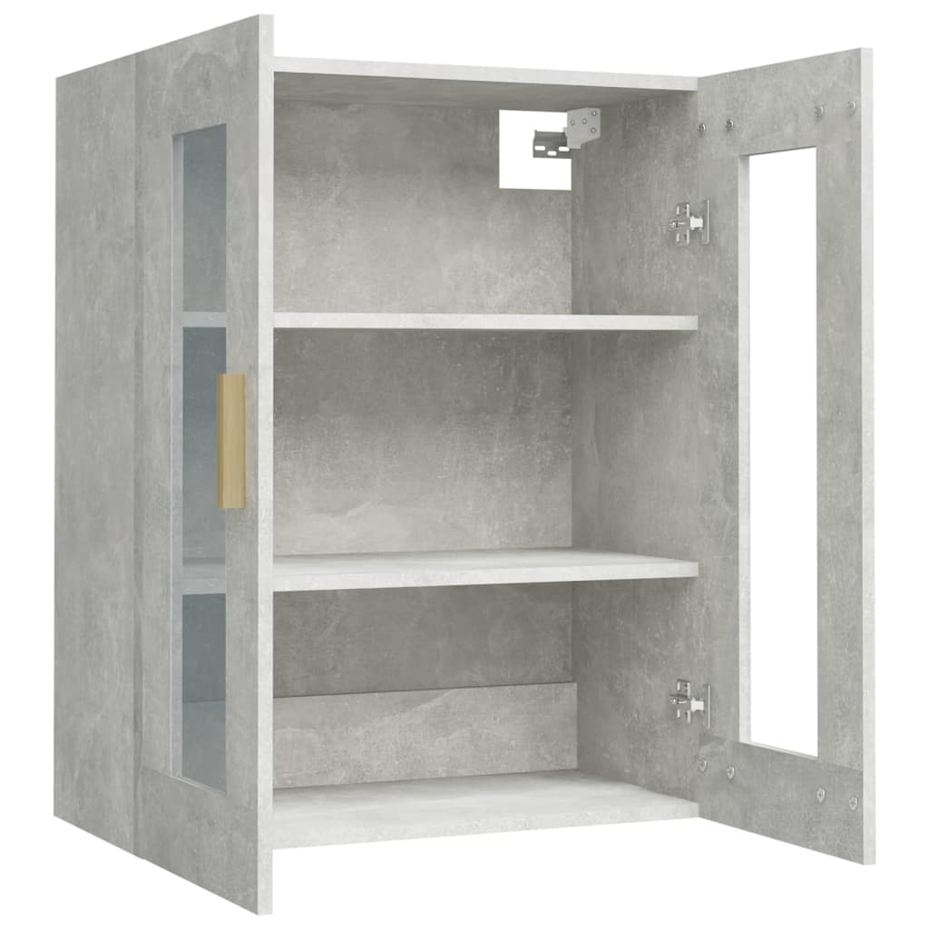 Hanging Wall Cabinet Concrete Grey 69.5x34x90 cm