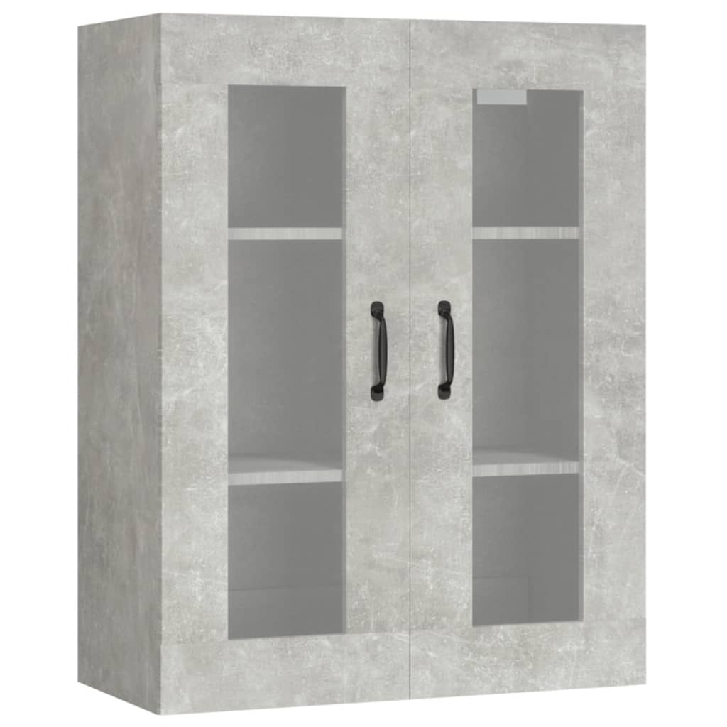 Hanging Wall Cabinet Concrete Grey 69.5x34x90 cm
