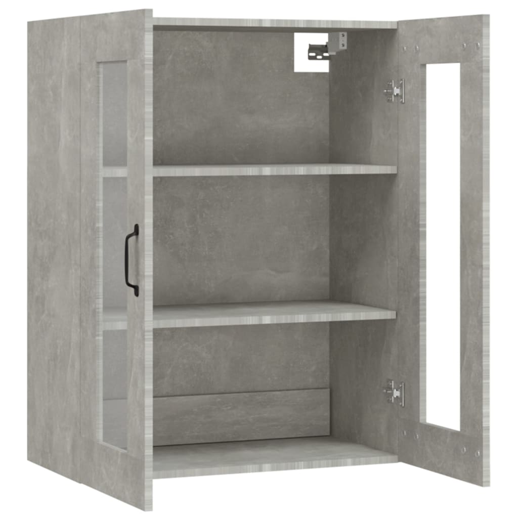 Hanging Wall Cabinet Concrete Grey 69.5x34x90 cm