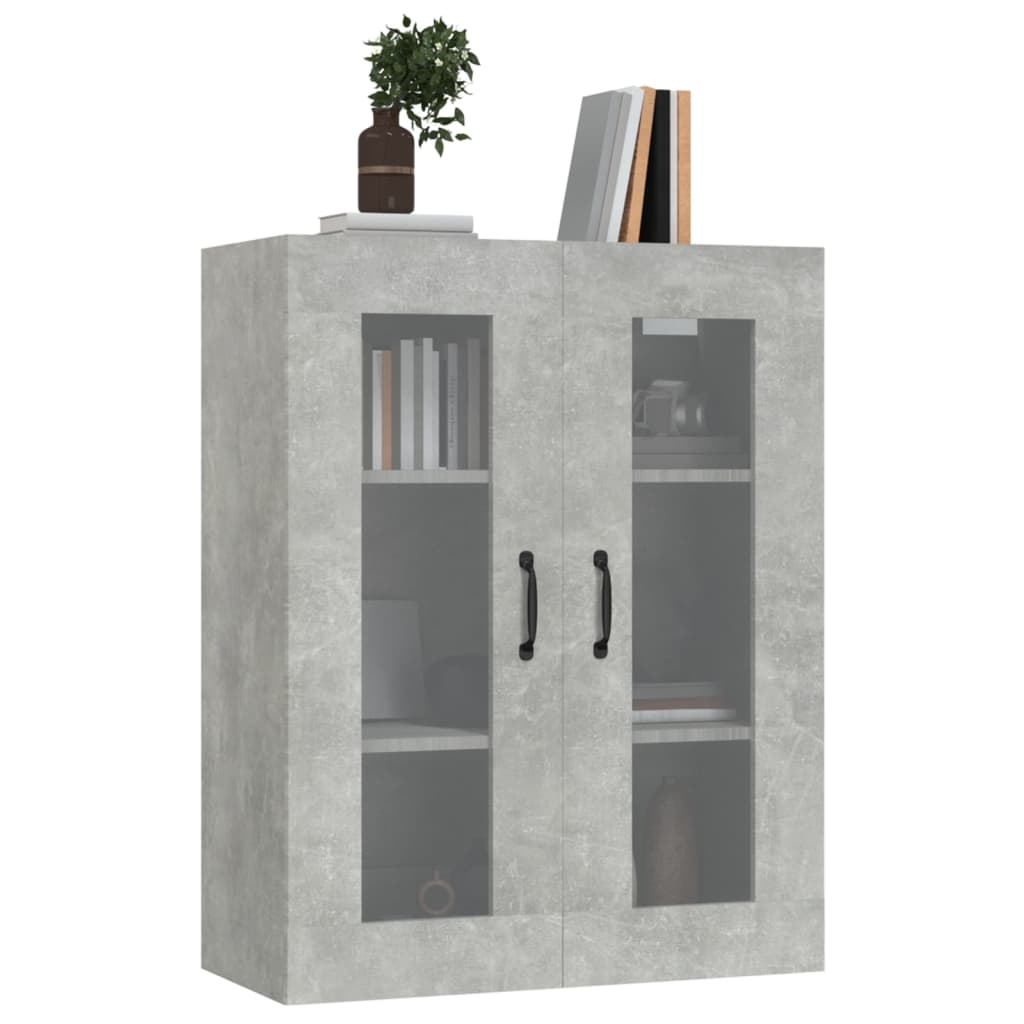 Hanging Wall Cabinet Concrete Grey 69.5x34x90 cm