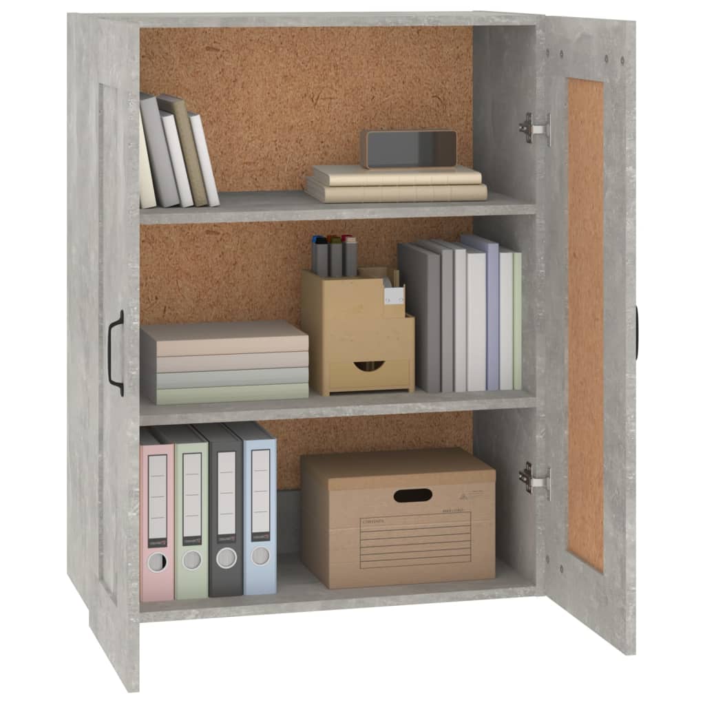 Hanging Wall Cabinet Concrete Grey 69.5x32.5x90 cm