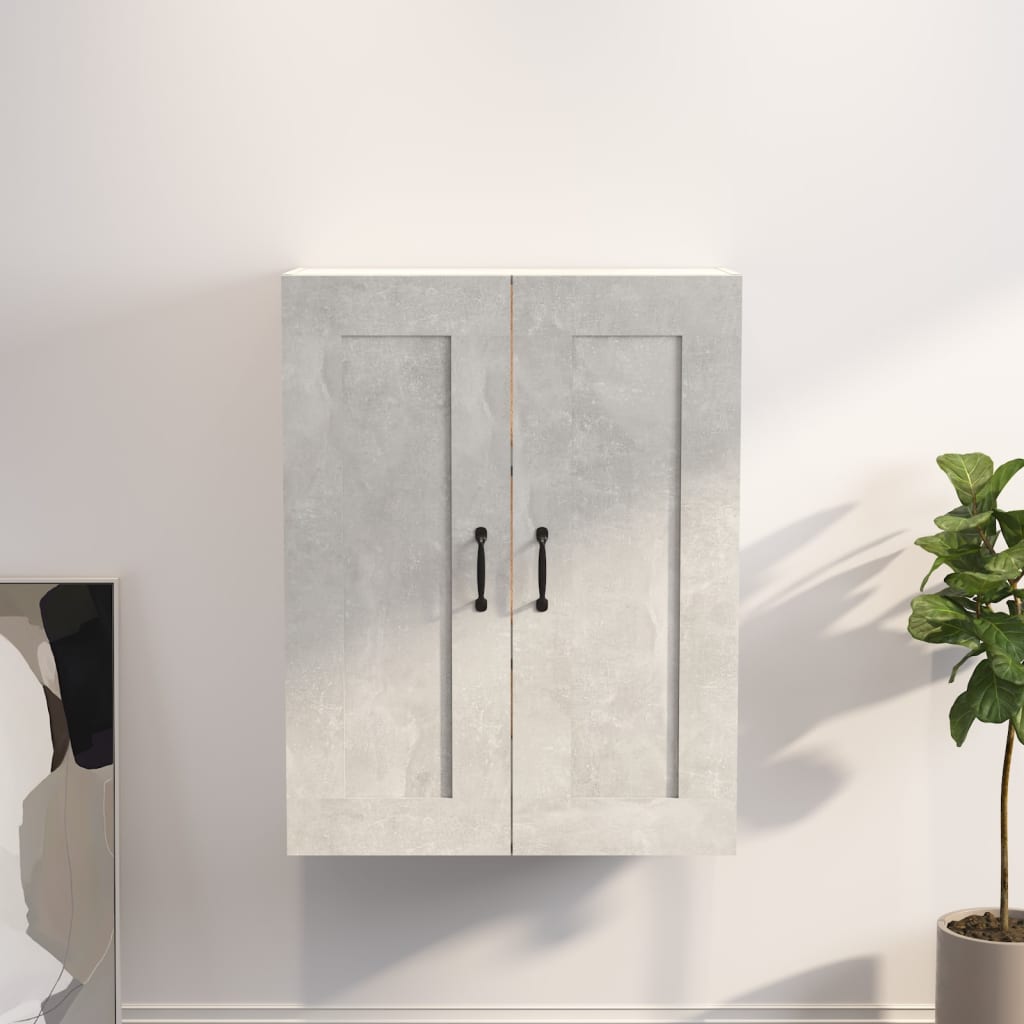 Hanging Wall Cabinet Concrete Grey 69.5x32.5x90 cm