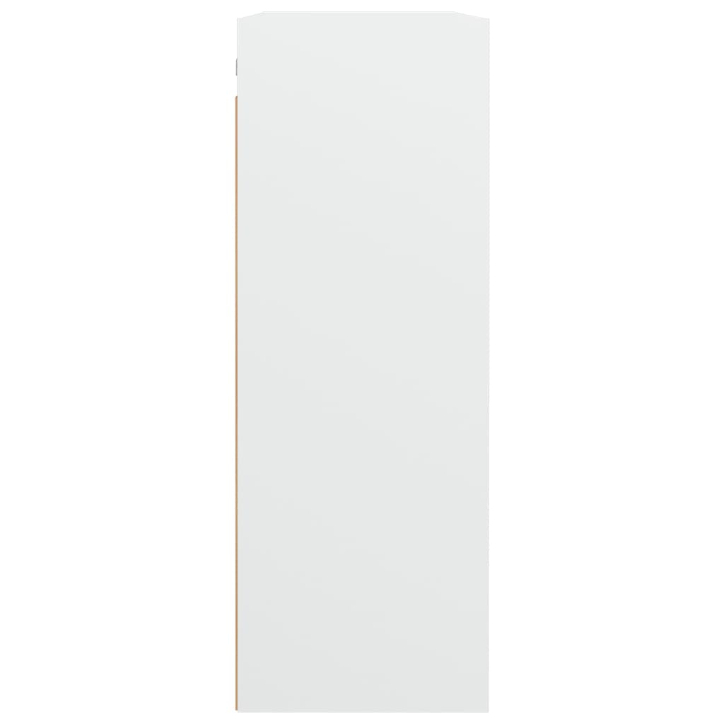Hanging Wall Cabinet White 69.5x32.5x90 cm