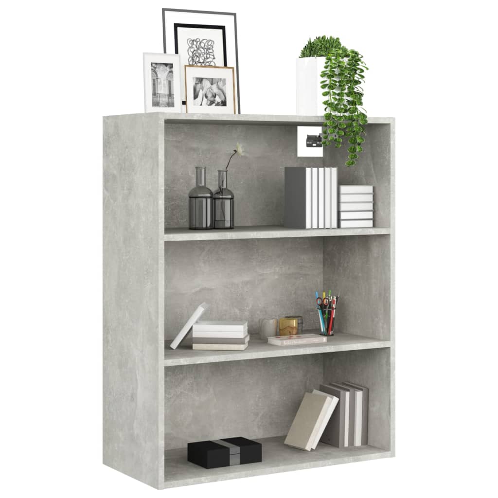 Hanging Wall Cabinet Concrete Grey 69.5x32.5x90 cm