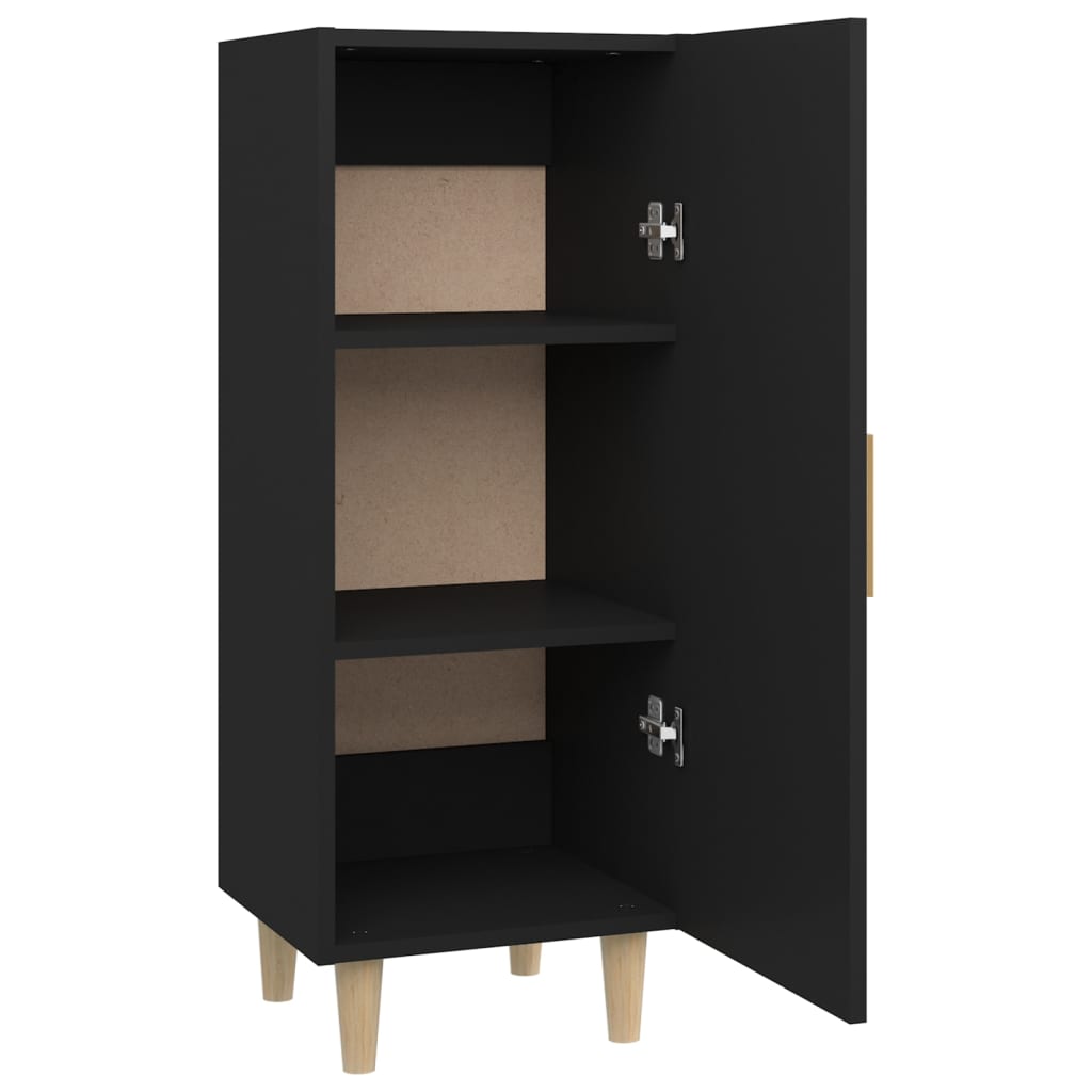 Sideboard Black 34.5x34x90 cm Engineered Wood