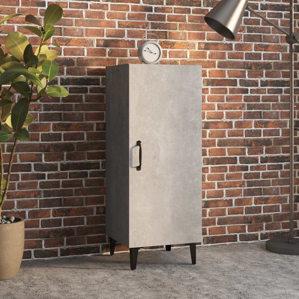 Sideboard Concrete Grey 34.5x34x90 cm Engineered Wood