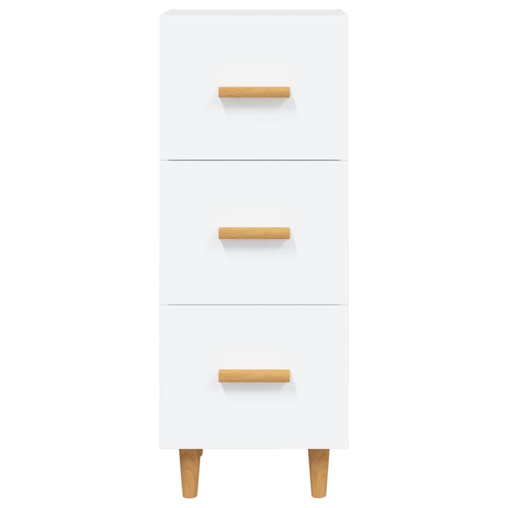 Sideboard White 34.5x34x90 cm Engineered Wood